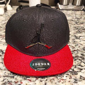 Air Jordan Baseball Hat (Black & Red)
